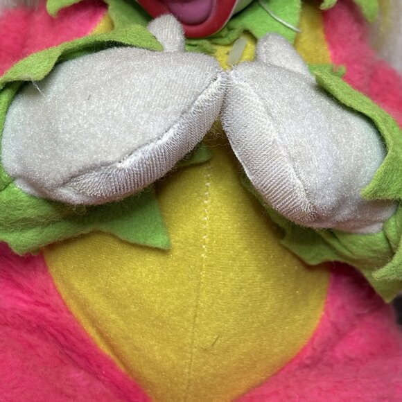 Vtg Rushton Rubber Face Clown Doll 70s Neon Hair Soft Body Happy Clapping Elf - Picture 4 of 14